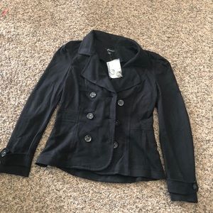 Black Forever 21 Light Peacoat